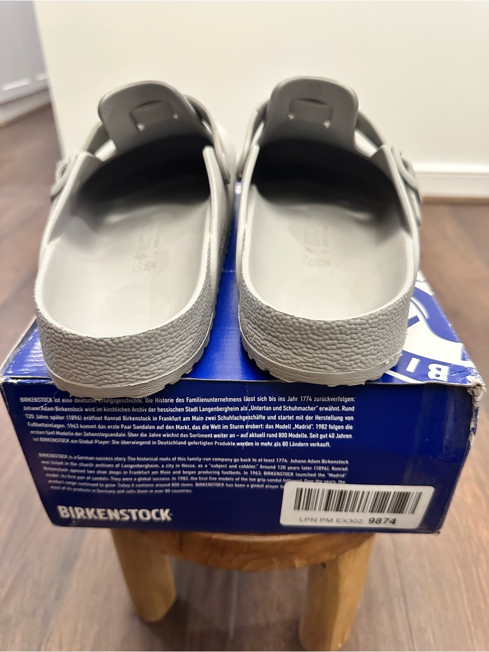 Birkenstock Men’s Boston Iron Gray Regular Fit Clogs, Size 45 (US Size 12) - Picture 7 of 12
